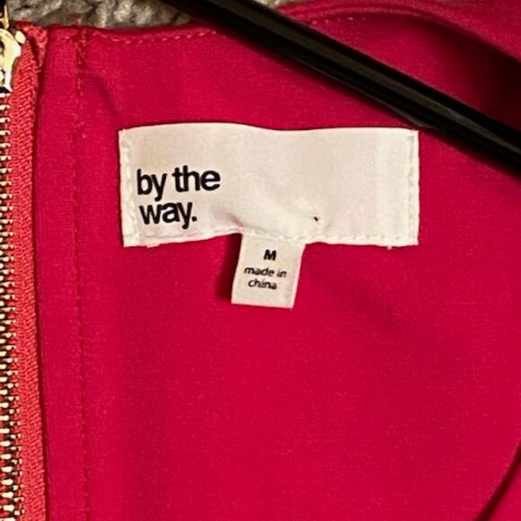 Mishel Pink/Red Color Block Dress - Picture 2 of 5